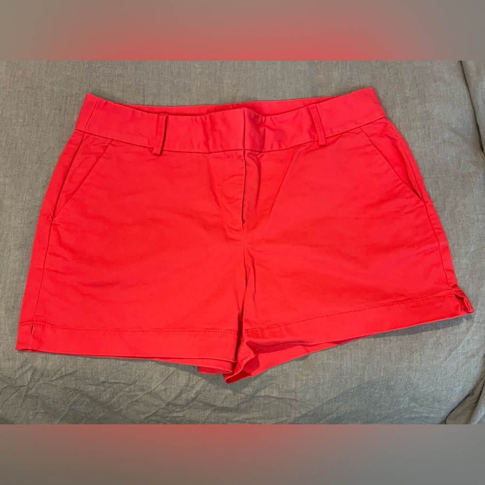 Neon red LOFT Rivera shorts size 10